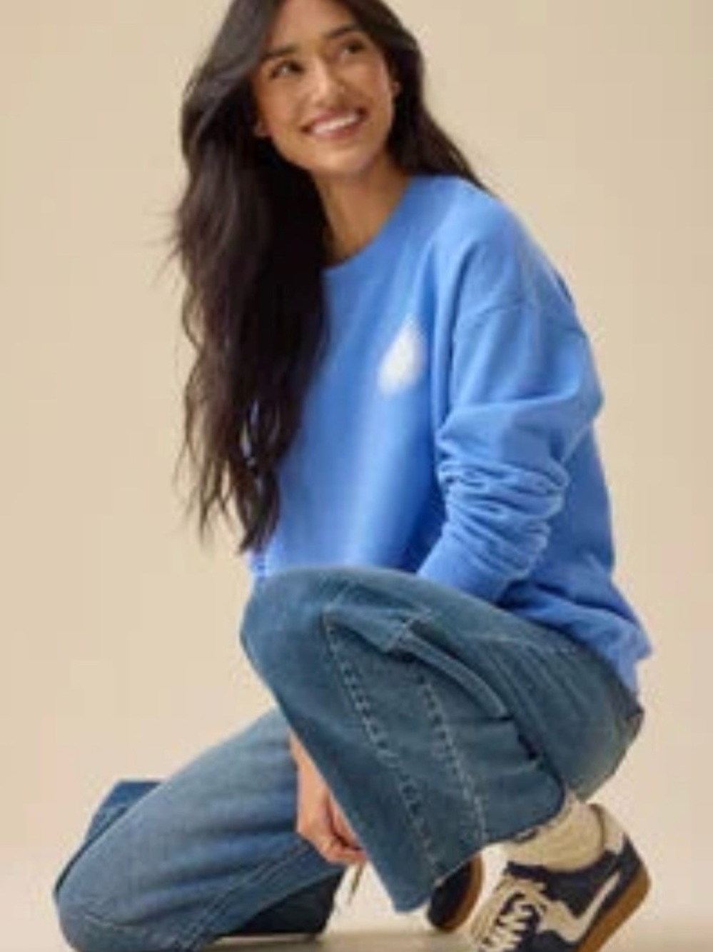 Altar'd State Blue 'Salt & Light' Graphic Crewneck Sweatshirt - Picture 2 of 5